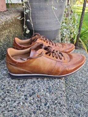 Magnanni Ibiza Low-Top Leather Sneaker 12M Cognac Made in Portugal 20084 EUC